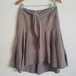 Anthropologie HD in Paris High-Low Skirt in taupe